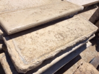 RECLAIMED STEPS OF BOURGOGNE STONE, HAVE GREAT HISTORICAL VALUE, 5 CM THICK. AGE 1800, FOR PIECE ( $ 250 )